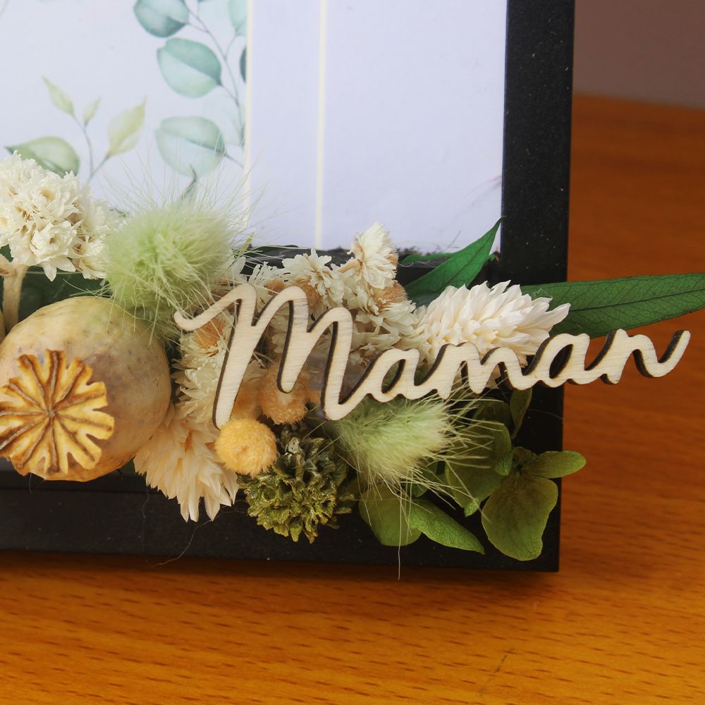 Cadre fleuri “Maman” – Image 16